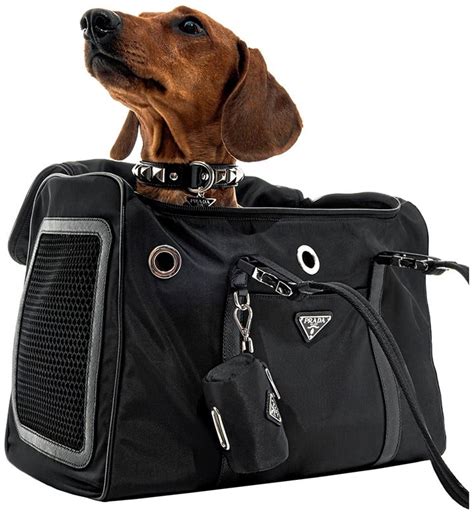 prada dog carrier bag|prada dog leash.